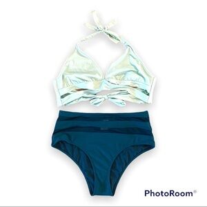 Mossimo High Waist Bikini XL Top Bottom L